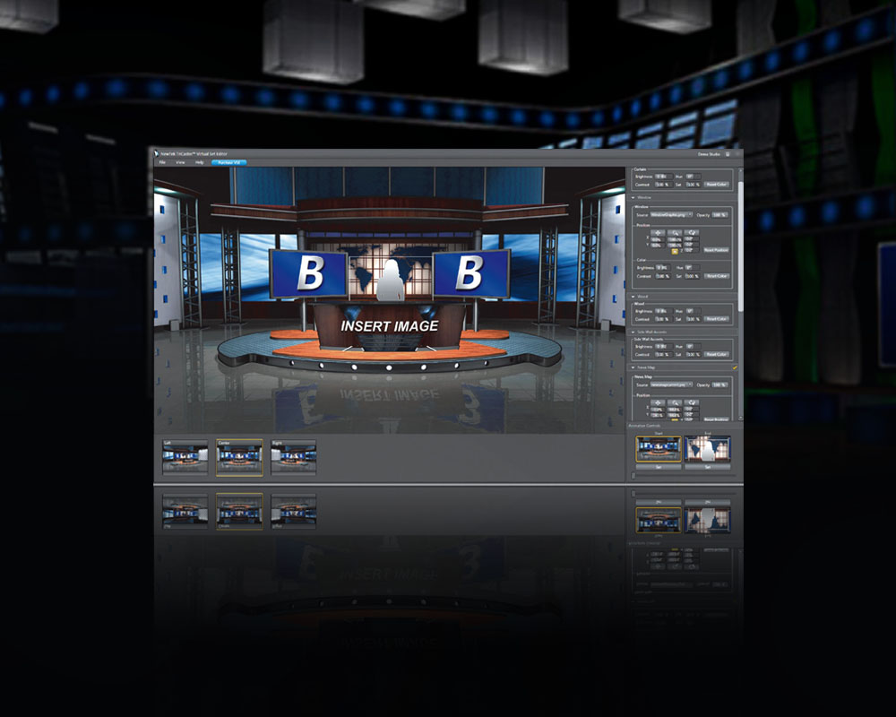 Vizrt TriCaster Vrset虛擬場景