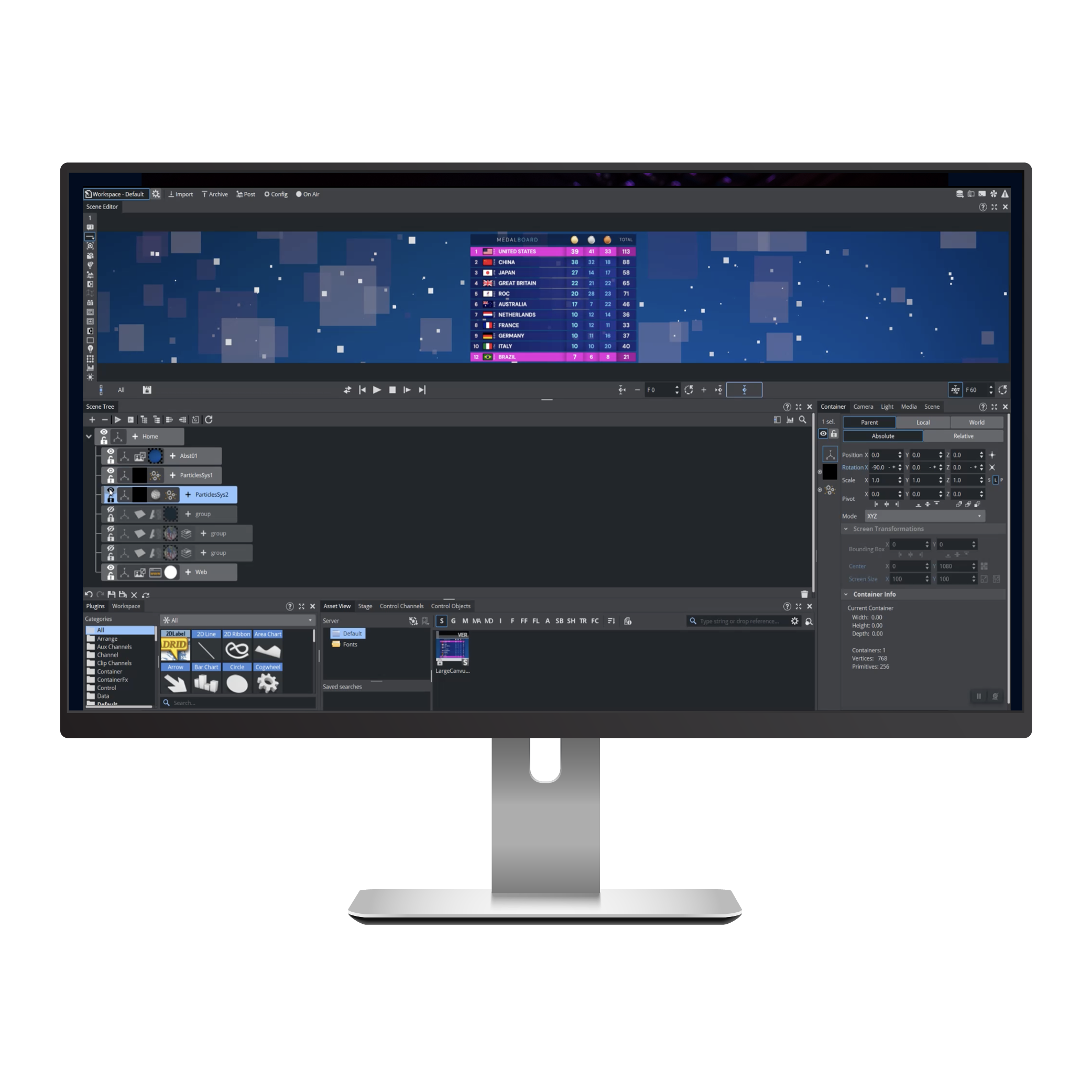 Viz Engine 視訊牆應用